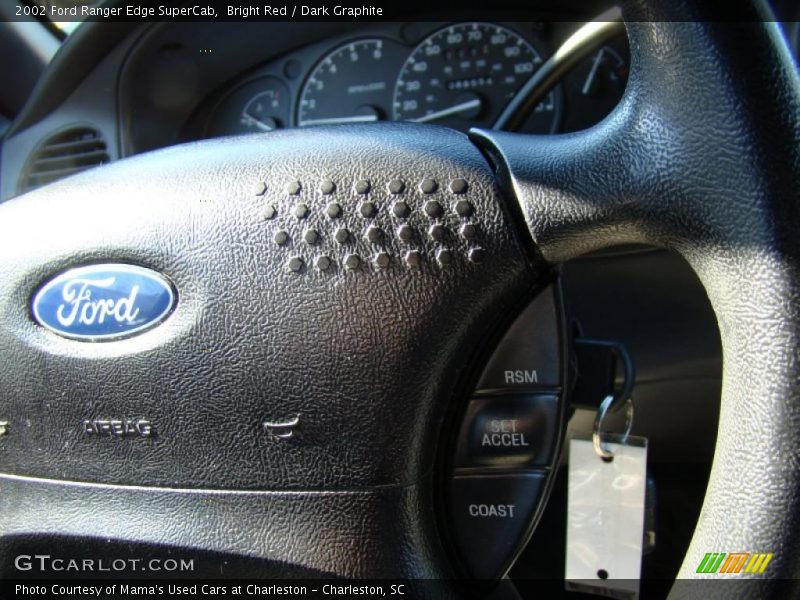 Bright Red / Dark Graphite 2002 Ford Ranger Edge SuperCab