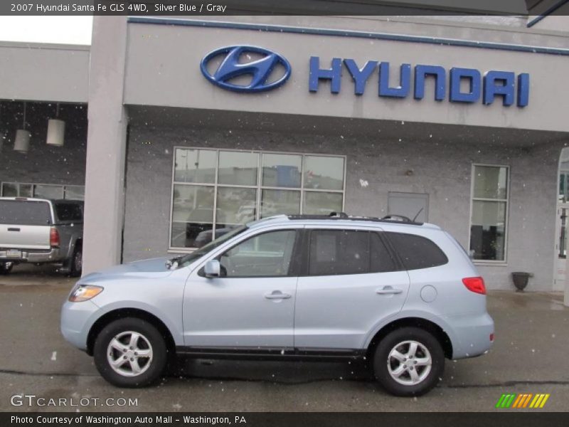 Silver Blue / Gray 2007 Hyundai Santa Fe GLS 4WD