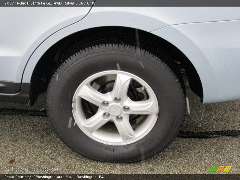 Silver Blue / Gray 2007 Hyundai Santa Fe GLS 4WD