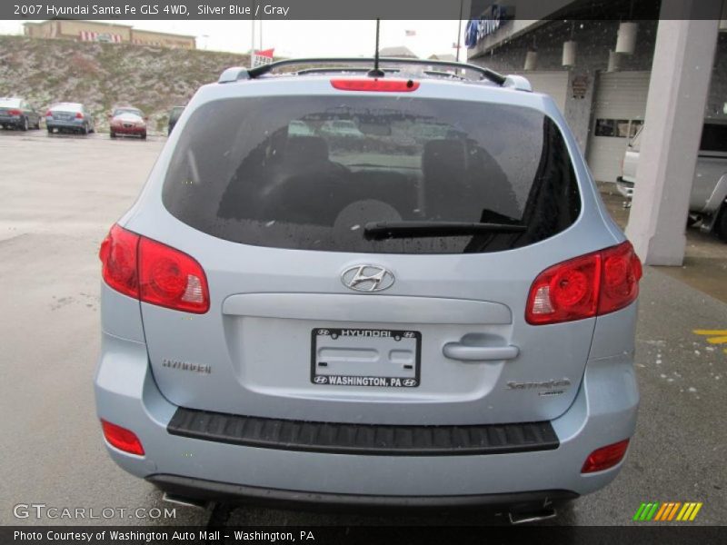 Silver Blue / Gray 2007 Hyundai Santa Fe GLS 4WD