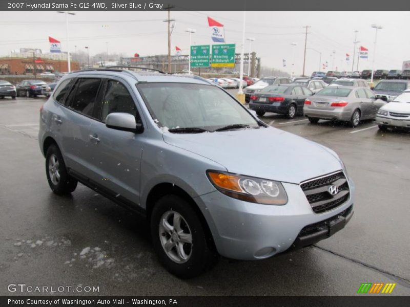 Silver Blue / Gray 2007 Hyundai Santa Fe GLS 4WD