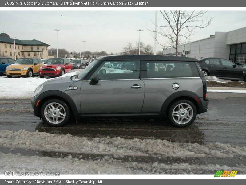 Dark Silver Metallic / Punch Carbon Black Leather 2009 Mini Cooper S Clubman