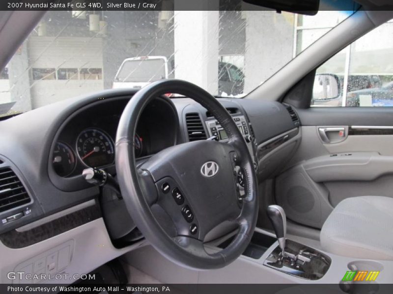Silver Blue / Gray 2007 Hyundai Santa Fe GLS 4WD