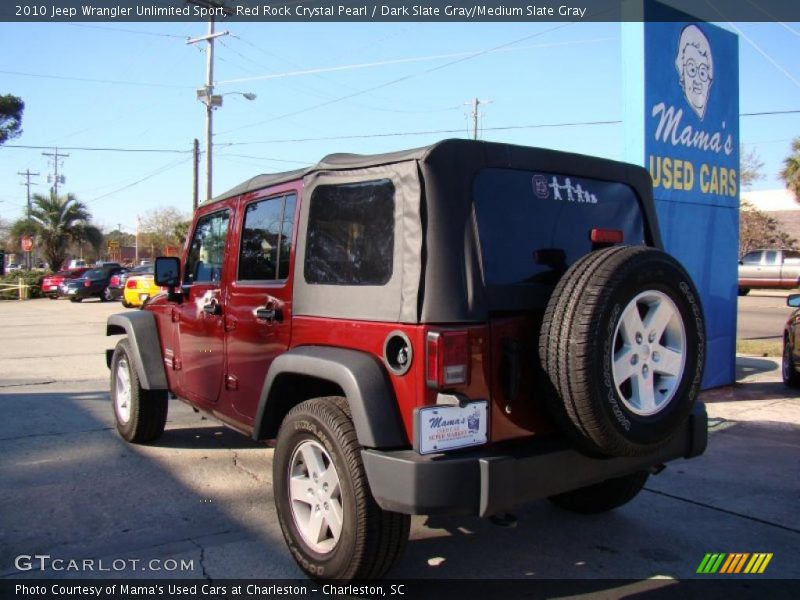 Red Rock Crystal Pearl / Dark Slate Gray/Medium Slate Gray 2010 Jeep Wrangler Unlimited Sport