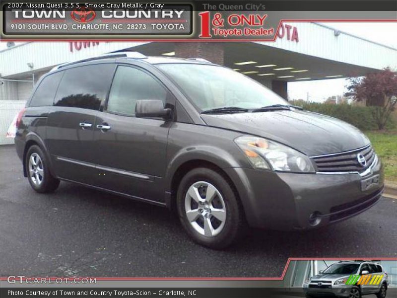 Smoke Gray Metallic / Gray 2007 Nissan Quest 3.5 S