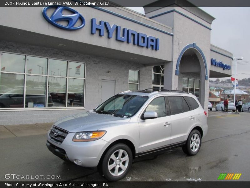 Bright Silver / Gray 2007 Hyundai Santa Fe Limited 4WD