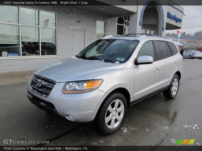 Bright Silver / Gray 2007 Hyundai Santa Fe Limited 4WD