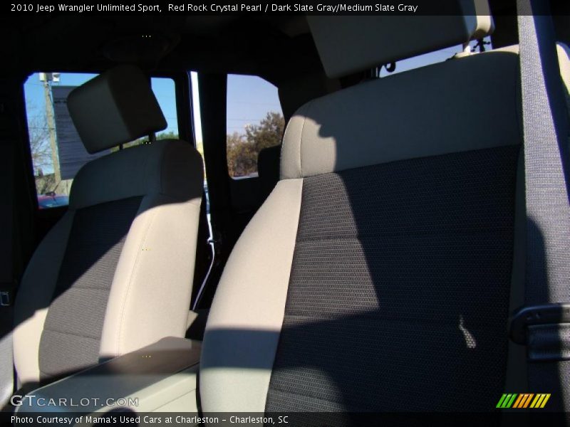 Red Rock Crystal Pearl / Dark Slate Gray/Medium Slate Gray 2010 Jeep Wrangler Unlimited Sport