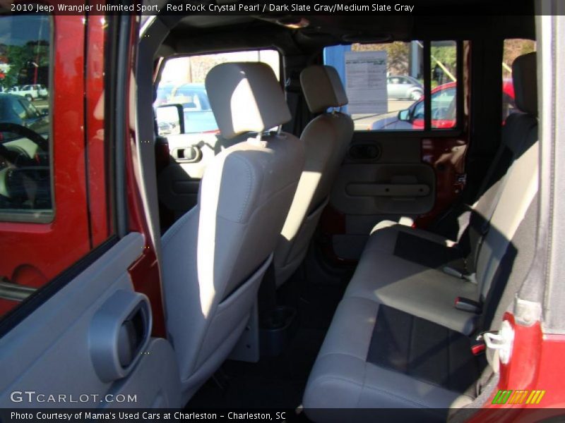 Red Rock Crystal Pearl / Dark Slate Gray/Medium Slate Gray 2010 Jeep Wrangler Unlimited Sport