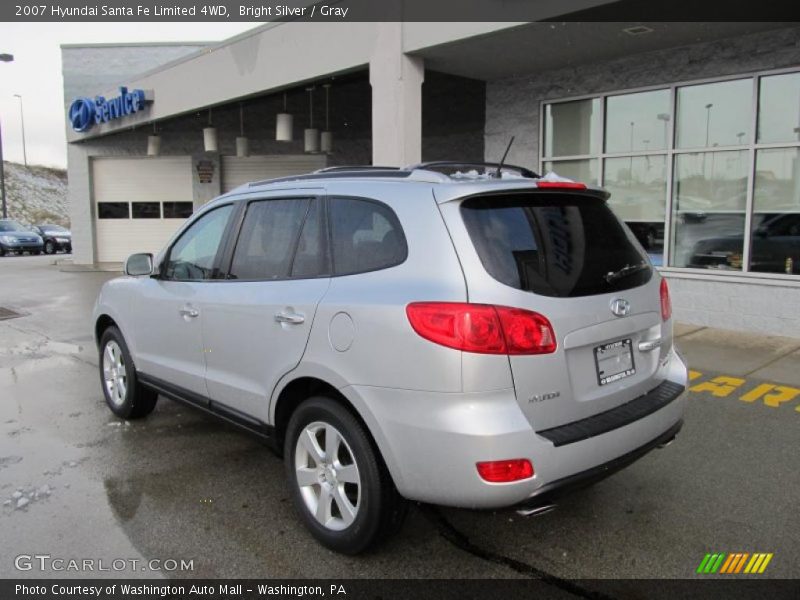 Bright Silver / Gray 2007 Hyundai Santa Fe Limited 4WD