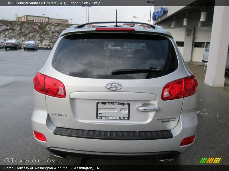 Bright Silver / Gray 2007 Hyundai Santa Fe Limited 4WD