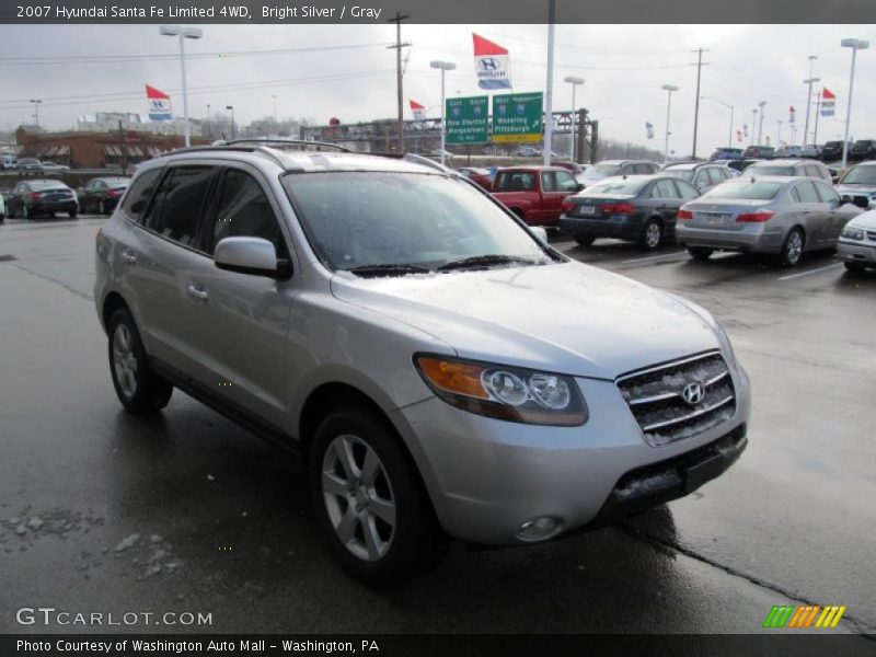 Bright Silver / Gray 2007 Hyundai Santa Fe Limited 4WD