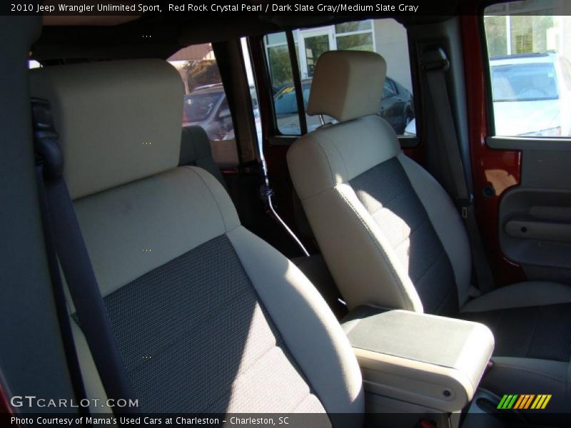 Red Rock Crystal Pearl / Dark Slate Gray/Medium Slate Gray 2010 Jeep Wrangler Unlimited Sport