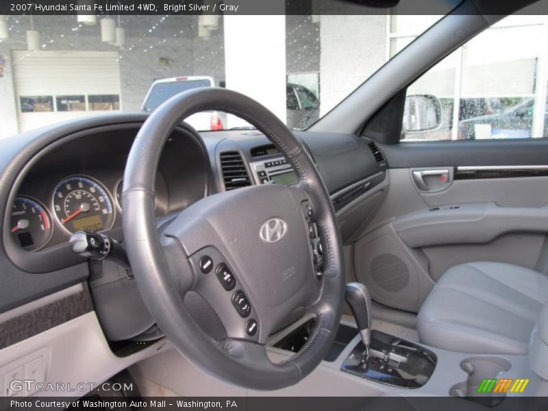 Bright Silver / Gray 2007 Hyundai Santa Fe Limited 4WD