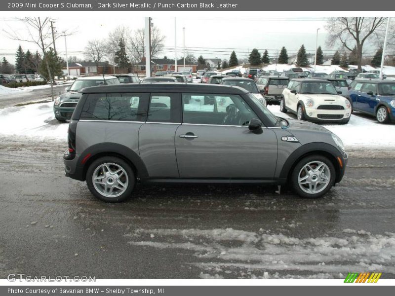 Dark Silver Metallic / Punch Carbon Black Leather 2009 Mini Cooper S Clubman