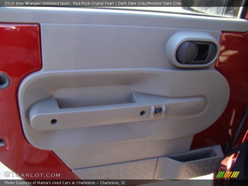 Red Rock Crystal Pearl / Dark Slate Gray/Medium Slate Gray 2010 Jeep Wrangler Unlimited Sport