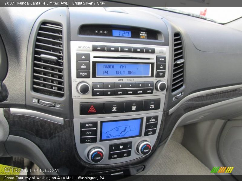 Bright Silver / Gray 2007 Hyundai Santa Fe Limited 4WD