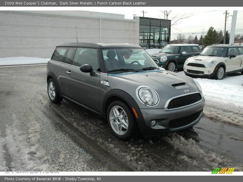 Dark Silver Metallic / Punch Carbon Black Leather 2009 Mini Cooper S Clubman