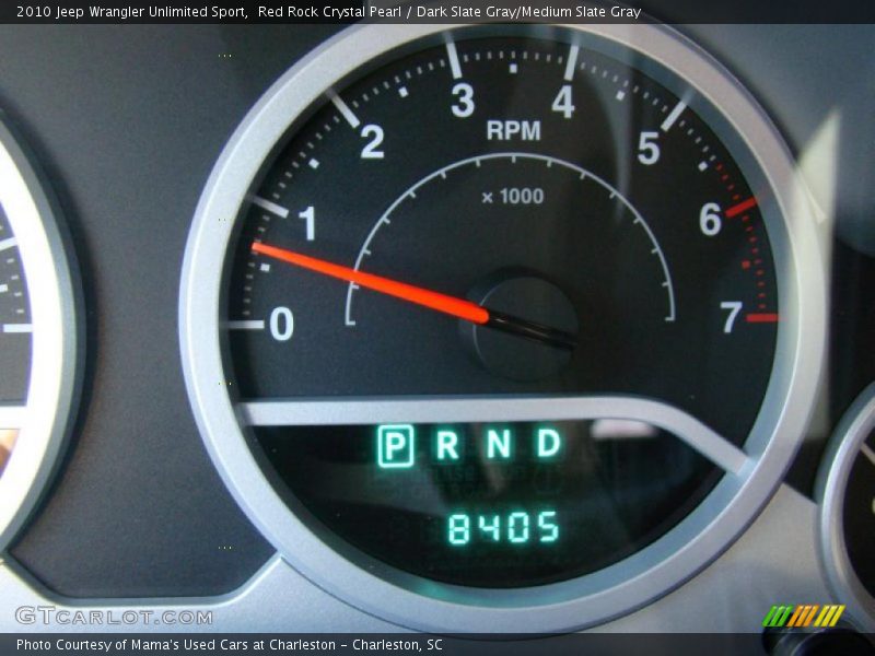 Red Rock Crystal Pearl / Dark Slate Gray/Medium Slate Gray 2010 Jeep Wrangler Unlimited Sport