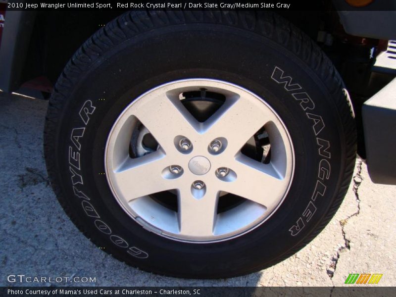 Red Rock Crystal Pearl / Dark Slate Gray/Medium Slate Gray 2010 Jeep Wrangler Unlimited Sport
