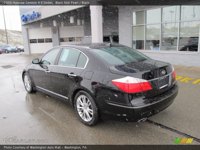 Black Noir Pearl / Black 2009 Hyundai Genesis 4.6 Sedan