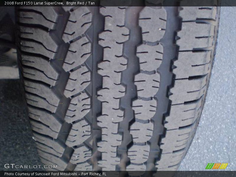 Bright Red / Tan 2008 Ford F150 Lariat SuperCrew