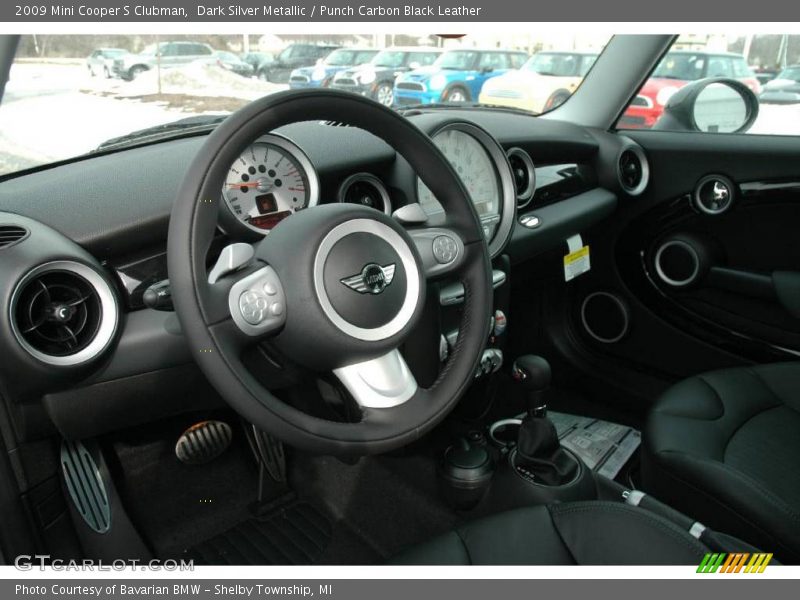 Dark Silver Metallic / Punch Carbon Black Leather 2009 Mini Cooper S Clubman