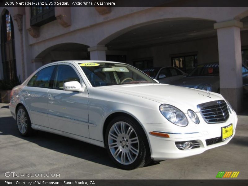Arctic White / Cashmere 2008 Mercedes-Benz E 350 Sedan