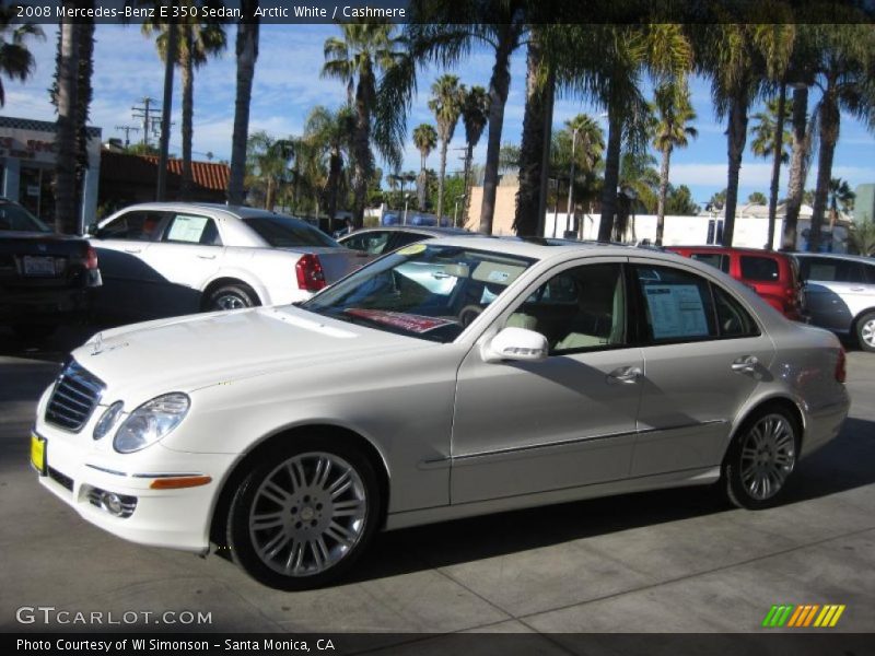 Arctic White / Cashmere 2008 Mercedes-Benz E 350 Sedan