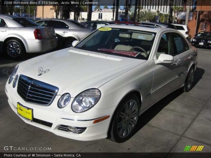Arctic White / Cashmere 2008 Mercedes-Benz E 350 Sedan