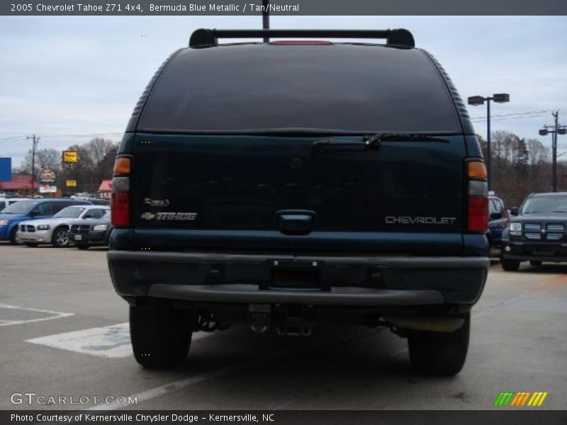 Bermuda Blue Metallic / Tan/Neutral 2005 Chevrolet Tahoe Z71 4x4