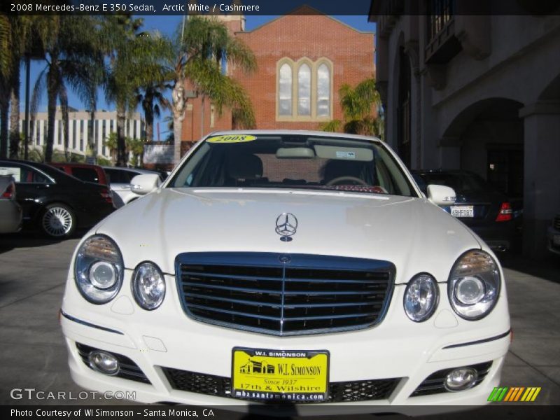 Arctic White / Cashmere 2008 Mercedes-Benz E 350 Sedan