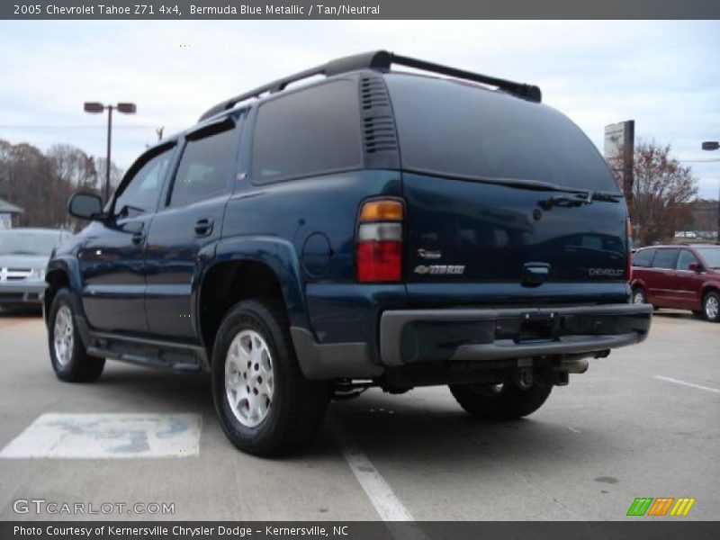 Bermuda Blue Metallic / Tan/Neutral 2005 Chevrolet Tahoe Z71 4x4