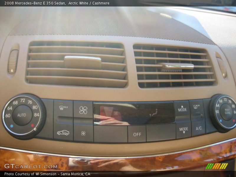 Arctic White / Cashmere 2008 Mercedes-Benz E 350 Sedan