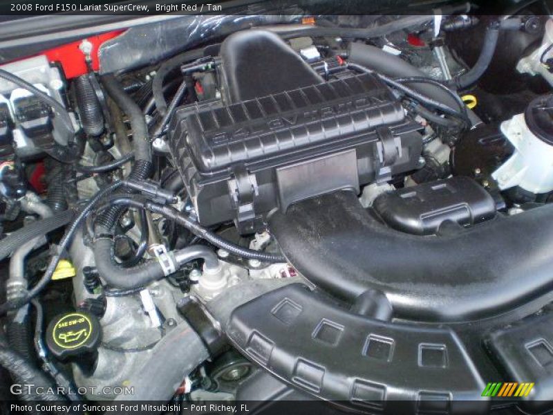 Bright Red / Tan 2008 Ford F150 Lariat SuperCrew