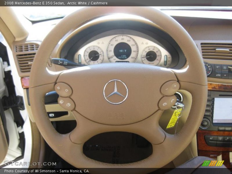 Arctic White / Cashmere 2008 Mercedes-Benz E 350 Sedan