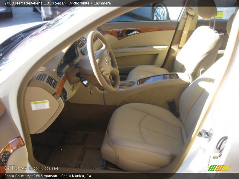 Arctic White / Cashmere 2008 Mercedes-Benz E 350 Sedan