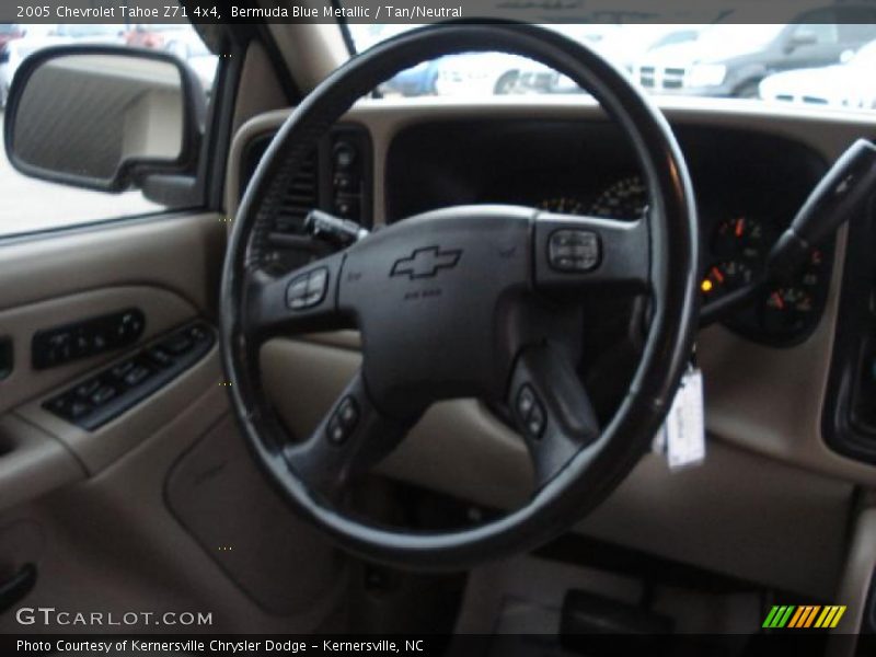 Bermuda Blue Metallic / Tan/Neutral 2005 Chevrolet Tahoe Z71 4x4