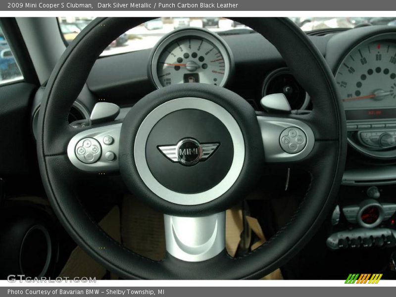 Dark Silver Metallic / Punch Carbon Black Leather 2009 Mini Cooper S Clubman