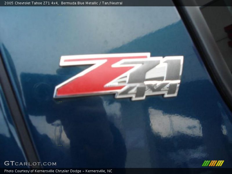 Bermuda Blue Metallic / Tan/Neutral 2005 Chevrolet Tahoe Z71 4x4