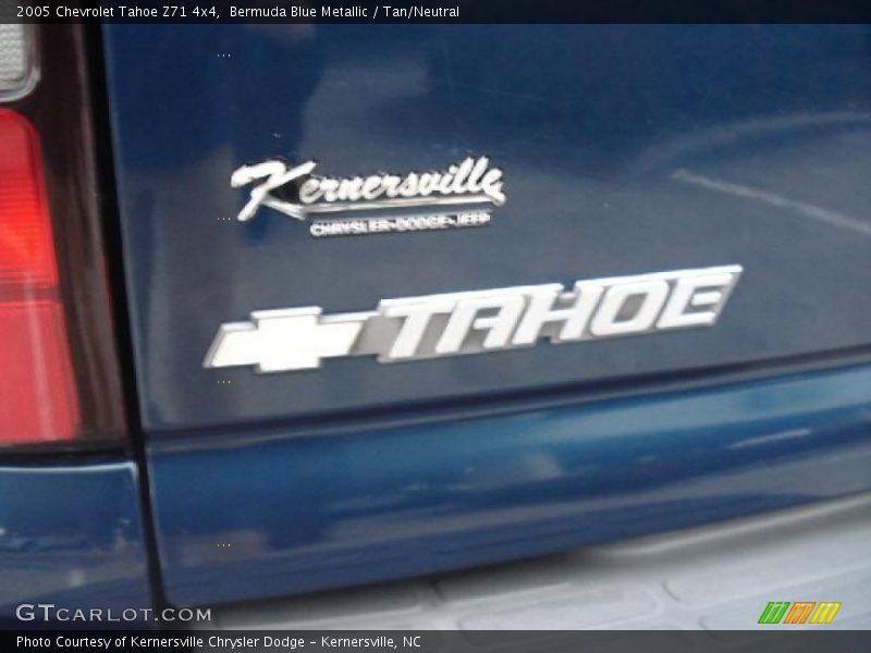 Bermuda Blue Metallic / Tan/Neutral 2005 Chevrolet Tahoe Z71 4x4