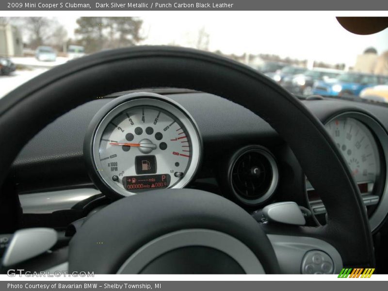 Dark Silver Metallic / Punch Carbon Black Leather 2009 Mini Cooper S Clubman