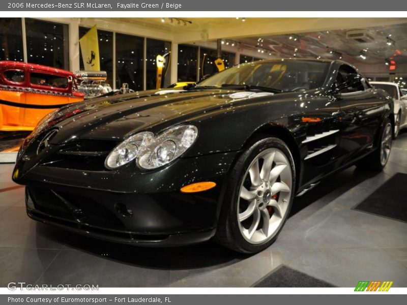 Fayalite Green / Beige 2006 Mercedes-Benz SLR McLaren