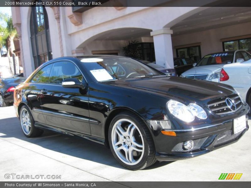 Black / Black 2008 Mercedes-Benz CLK 550 Coupe