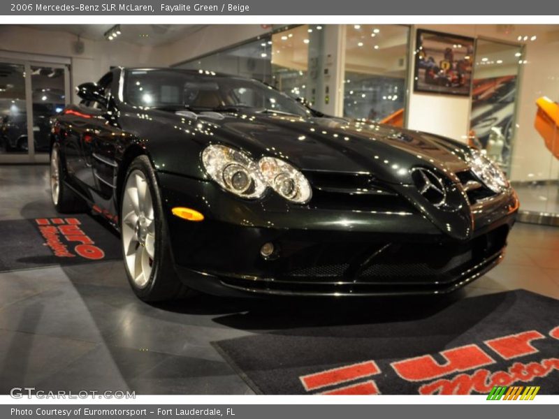 Fayalite Green / Beige 2006 Mercedes-Benz SLR McLaren