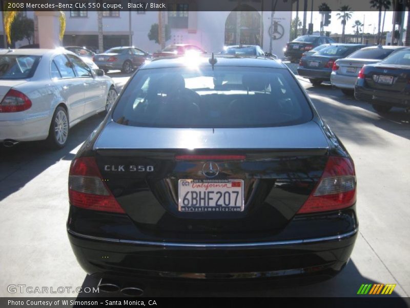 Black / Black 2008 Mercedes-Benz CLK 550 Coupe