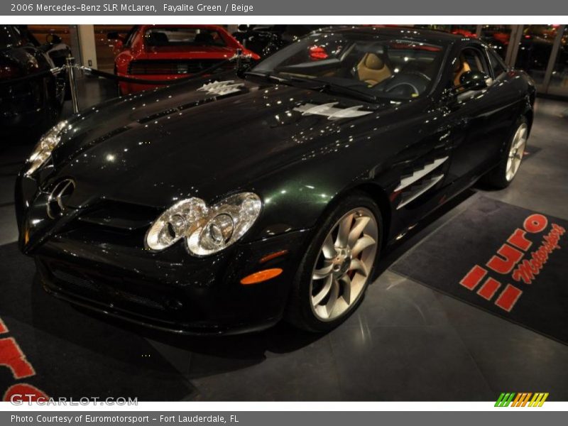 Fayalite Green / Beige 2006 Mercedes-Benz SLR McLaren