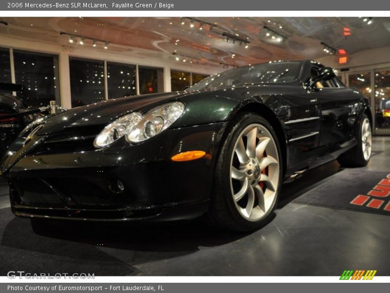 Fayalite Green / Beige 2006 Mercedes-Benz SLR McLaren