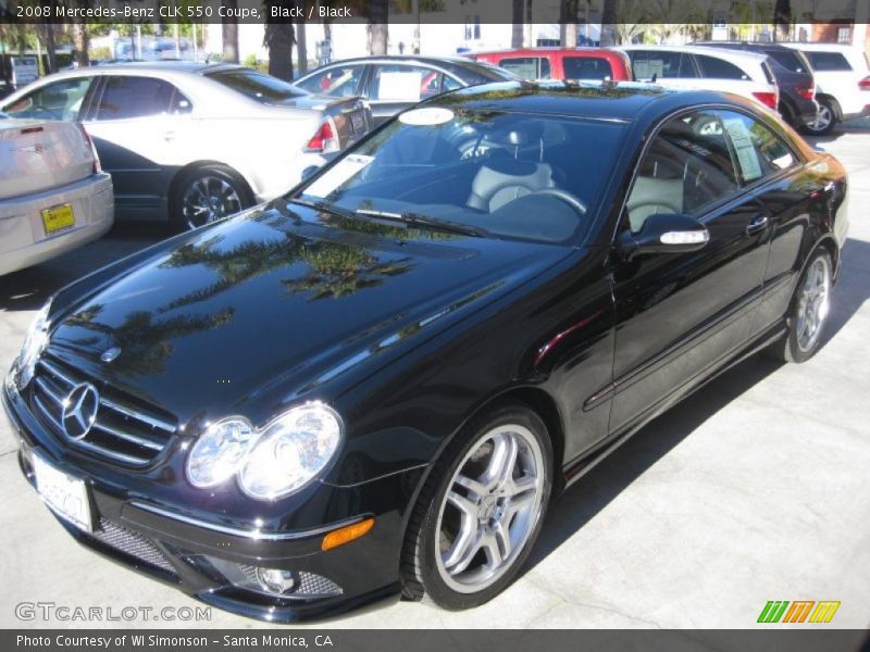Black / Black 2008 Mercedes-Benz CLK 550 Coupe