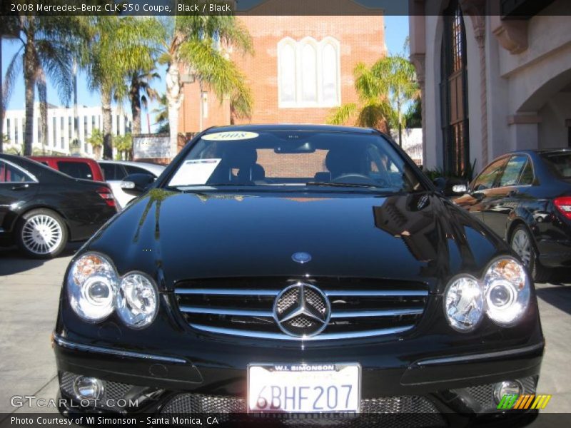 Black / Black 2008 Mercedes-Benz CLK 550 Coupe